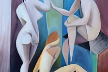 Od betlémů po figurální malbu: Olga Neuwirthová vystavuje v SOkA Mělník